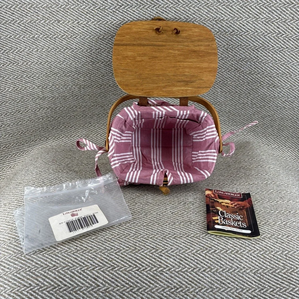 Longaberger Kiddie Combo Purse Dusty Rose Liner - 1998 - Picture 6 of 10